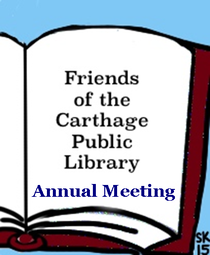 Graphic Friends of the Carthage Public Library Annual Meeting 