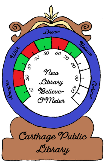 Graphic New Library Believe-O-Meter 70,000 received